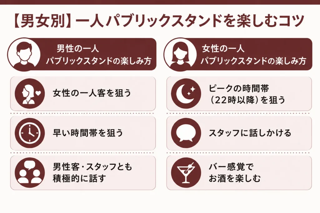 【男女別】一人パブリックスタンドを楽しむコツ