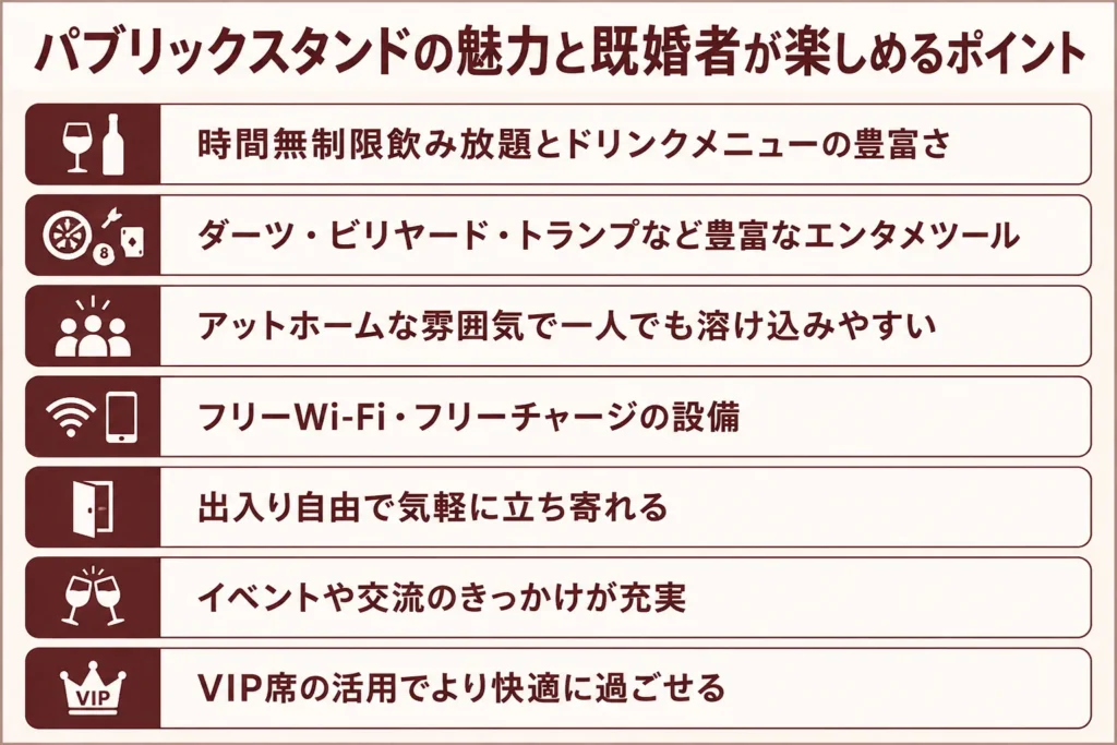 パブリックスタンドの魅力と既婚者が楽しめるポイント
